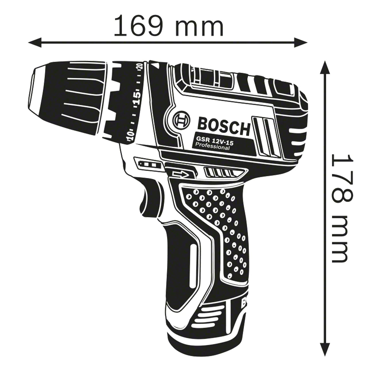 Trapano Avvitatore Bosch GSR 12V-15 12V 2Ah