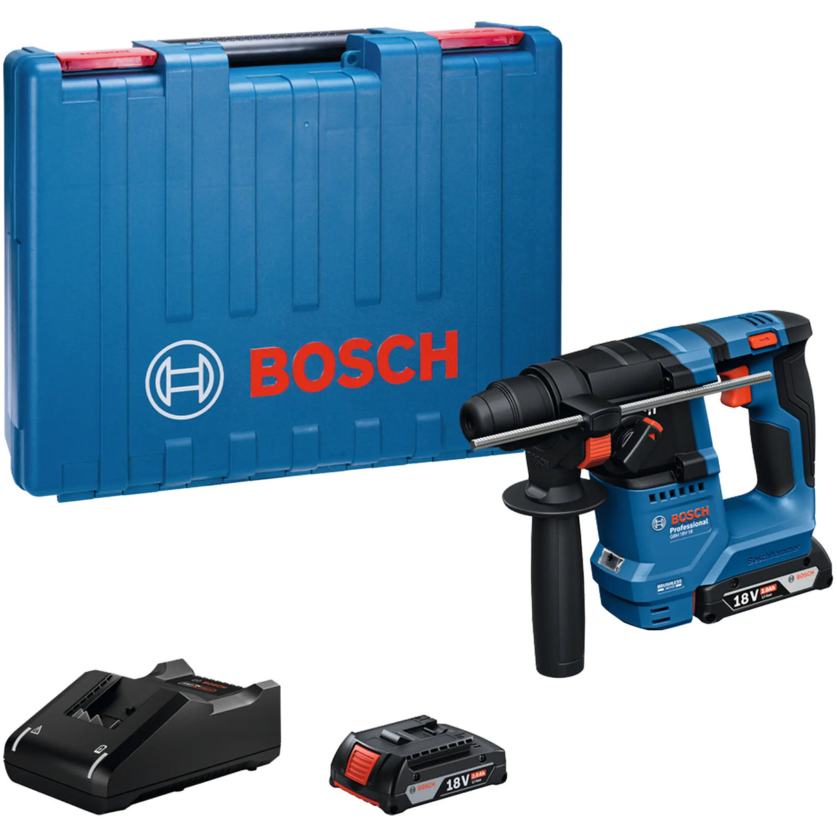 Tassellatore Bosch GBH 18V-18 2Ah SDS Plus
