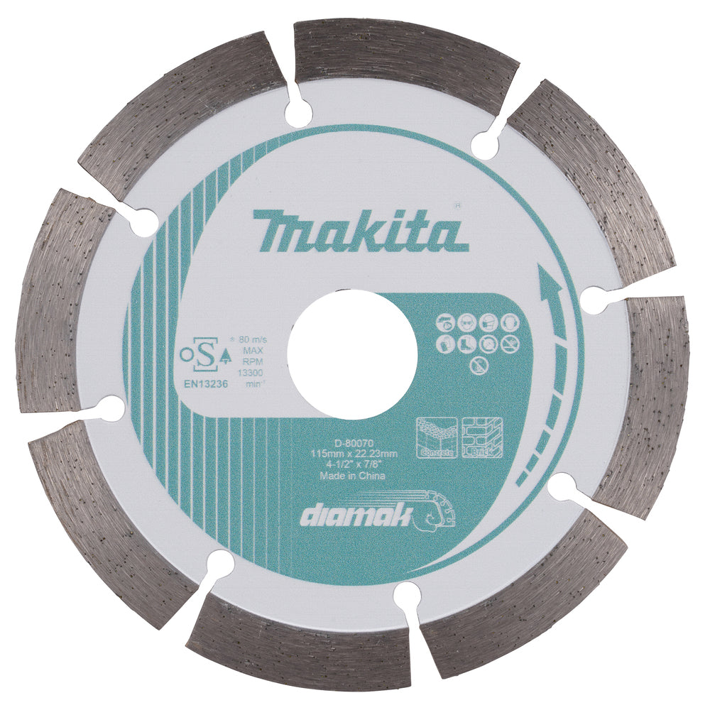 D-80070 - Gesegmenteerd diamantblad Makita D-80070 115mm - Afbeelding 2