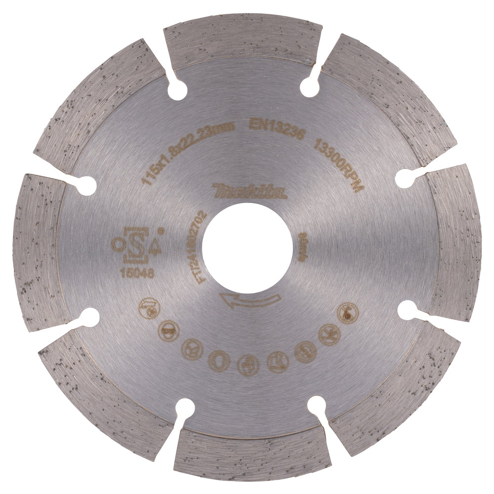 D-80070 - Gesegmenteerd diamantblad Makita D-80070 115mm - Afbeelding 3