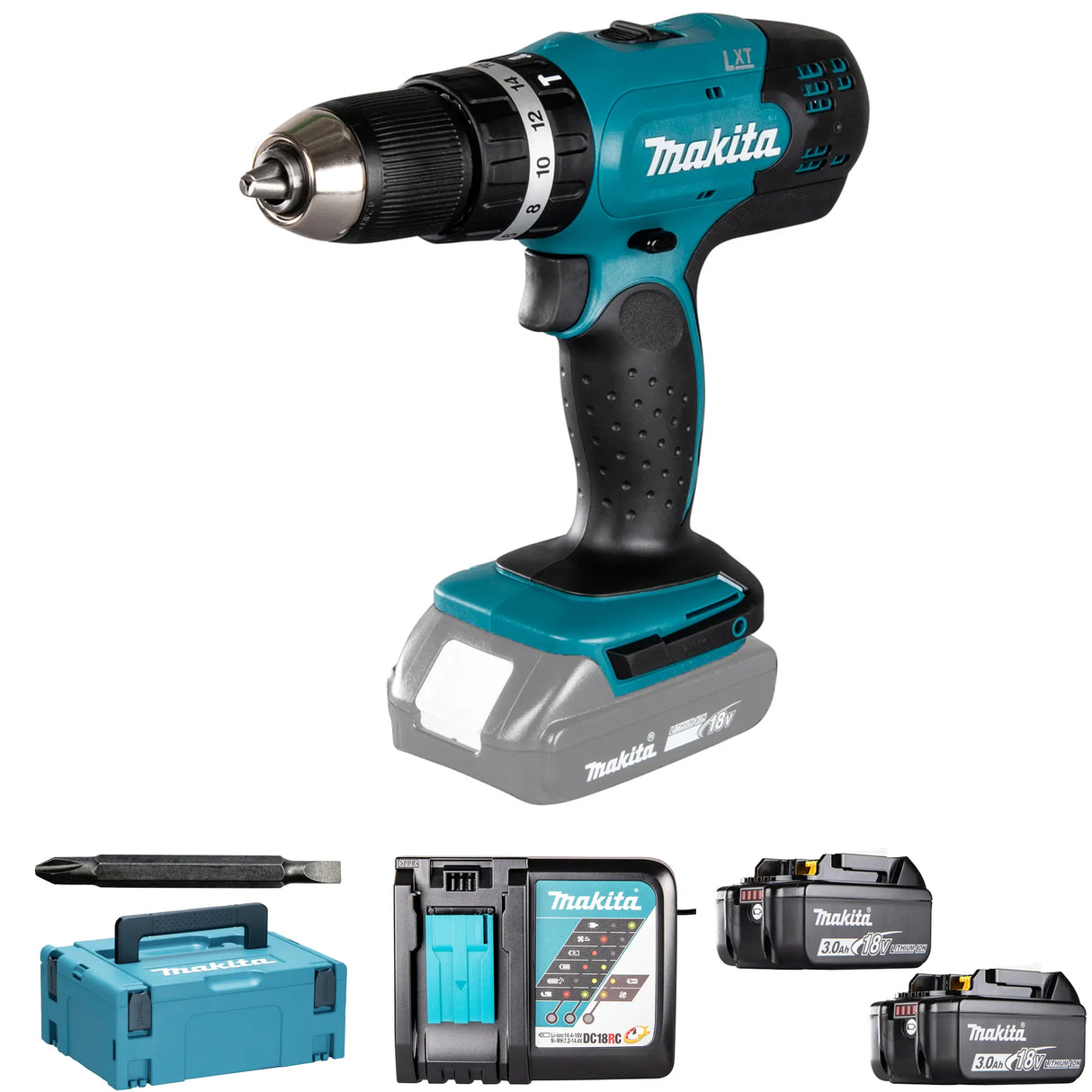 Trapano a percussione Makita DHP453RFJ 18V 3Ah
