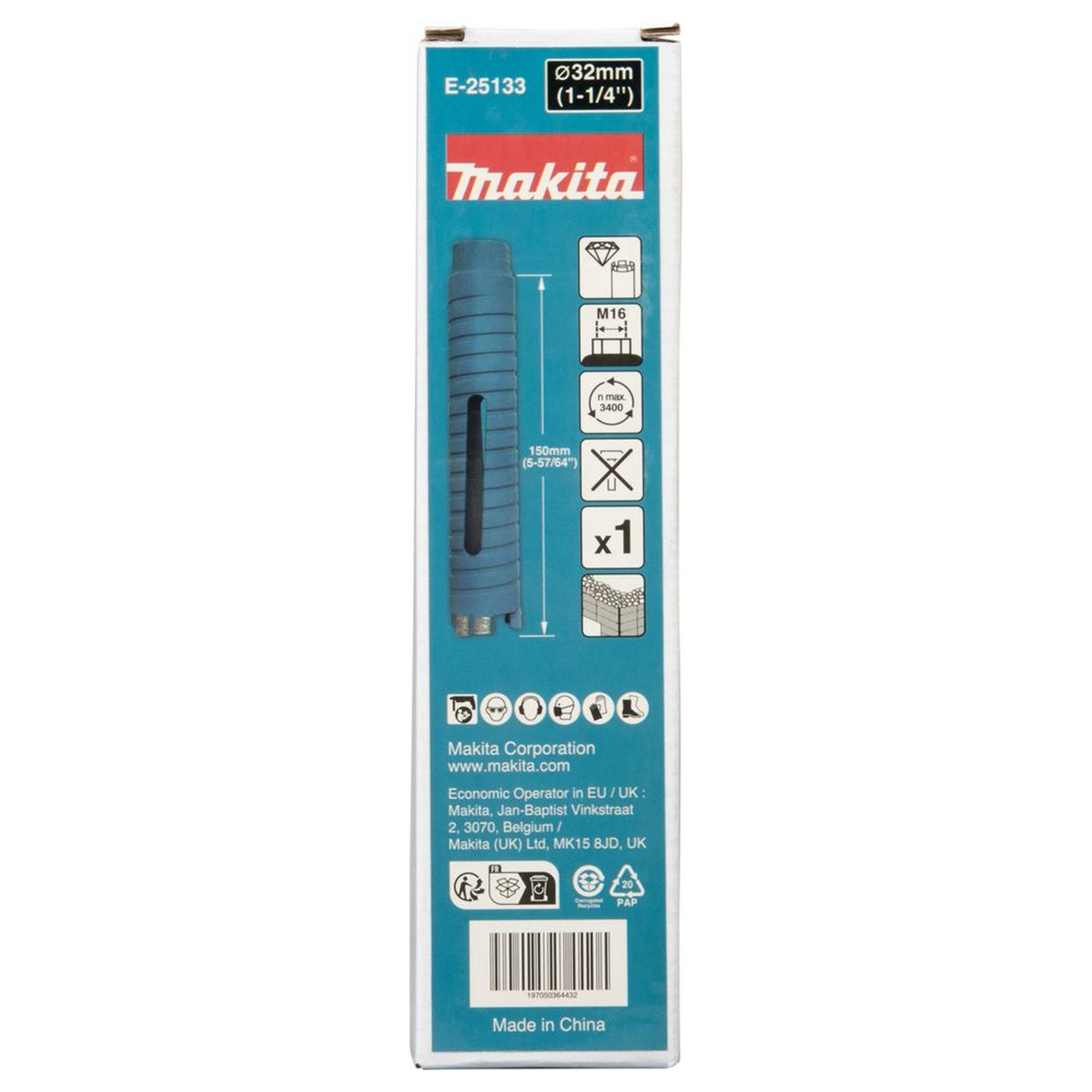 Corona Diamantata Makita E-25133 32mm M16 a Secco