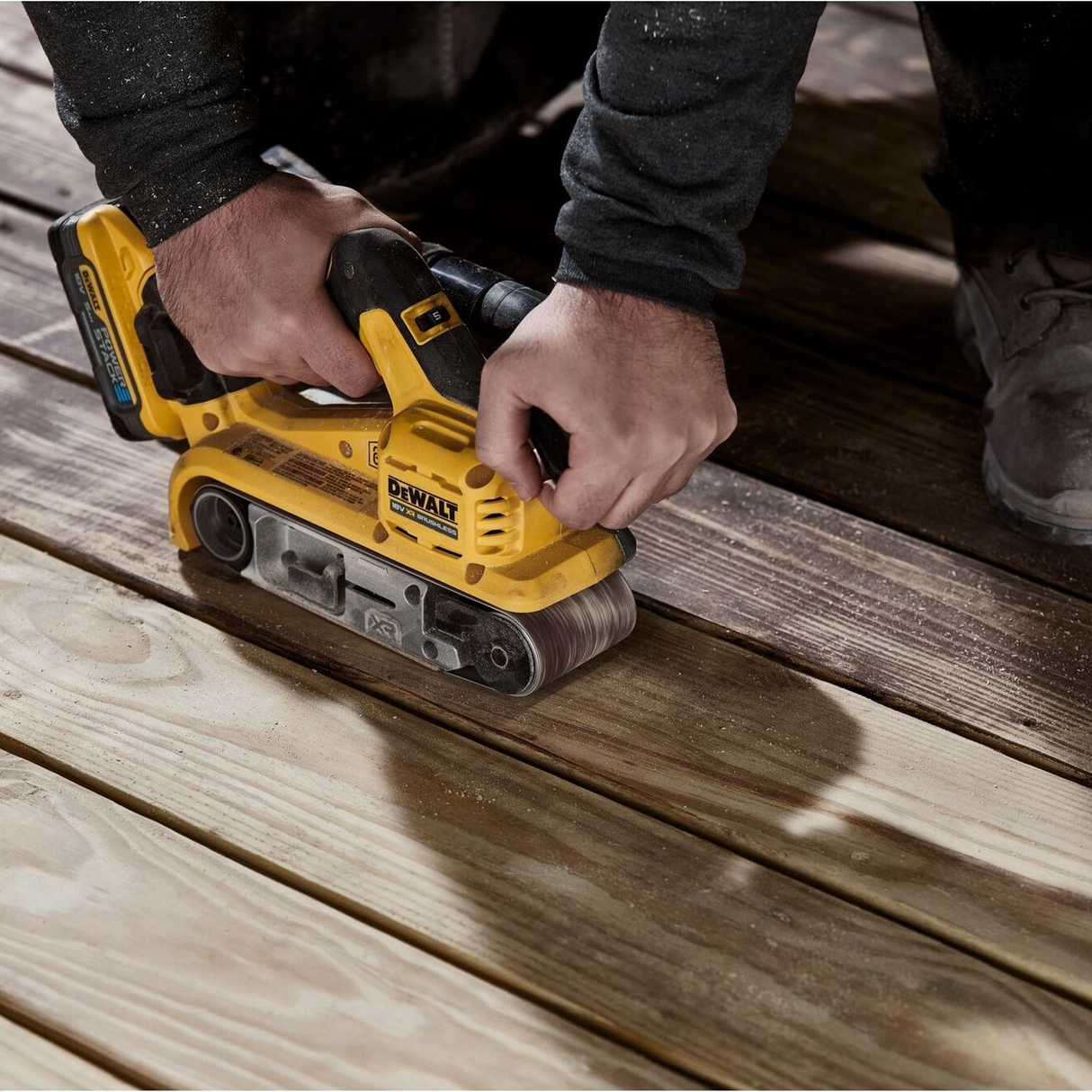 DCW220NT-XJ - Bandschuurmachine Dewalt DCW220NT-XJ 18V - Afbeelding 8