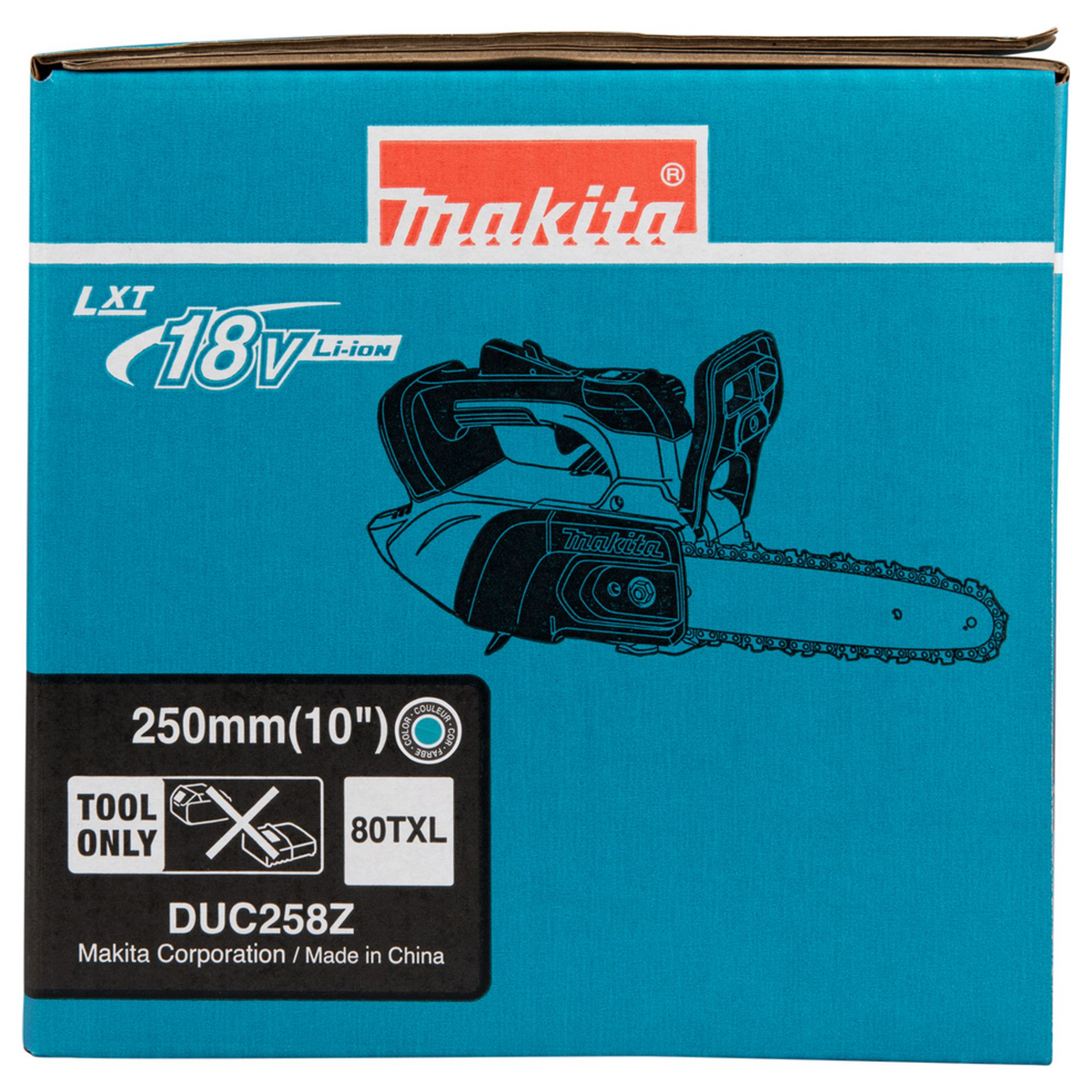 DUC258Z - Elektrische kettingzaag met bovenhandgreep Makita DUC258Z 18V - Afbeelding 21