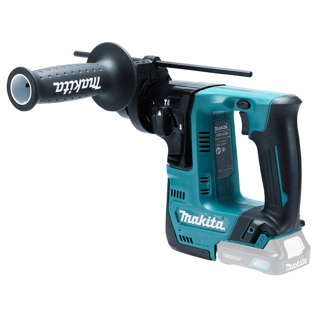 HR140DZJ - Klopboor Makita HR140DZJ CXT 12V SDS-Plus 14mm - Afbeelding 3