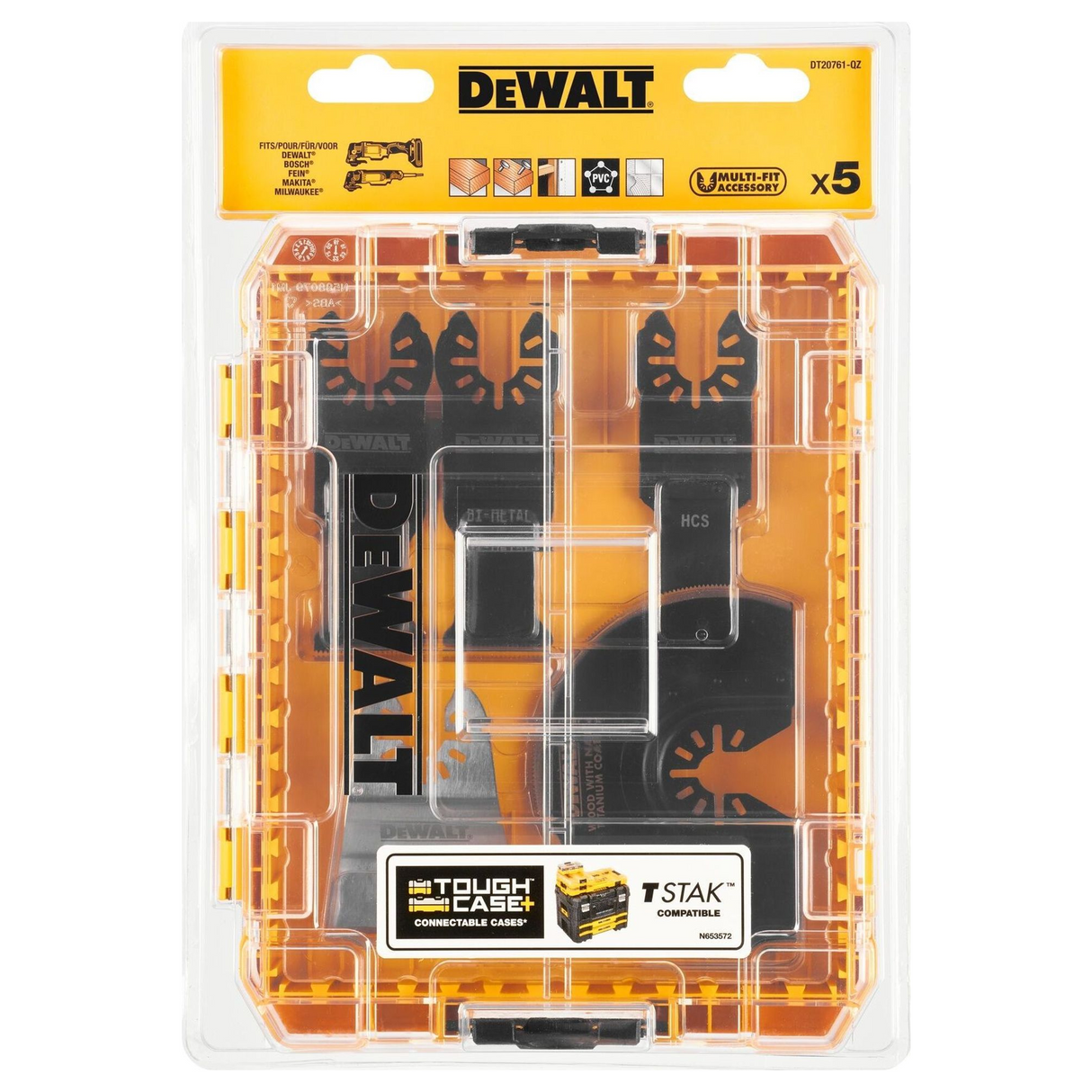 DT20761-QZ - Multifunctionele accessoire set Dewalt DT20761-QZ 5 stuks - Afbeelding 3