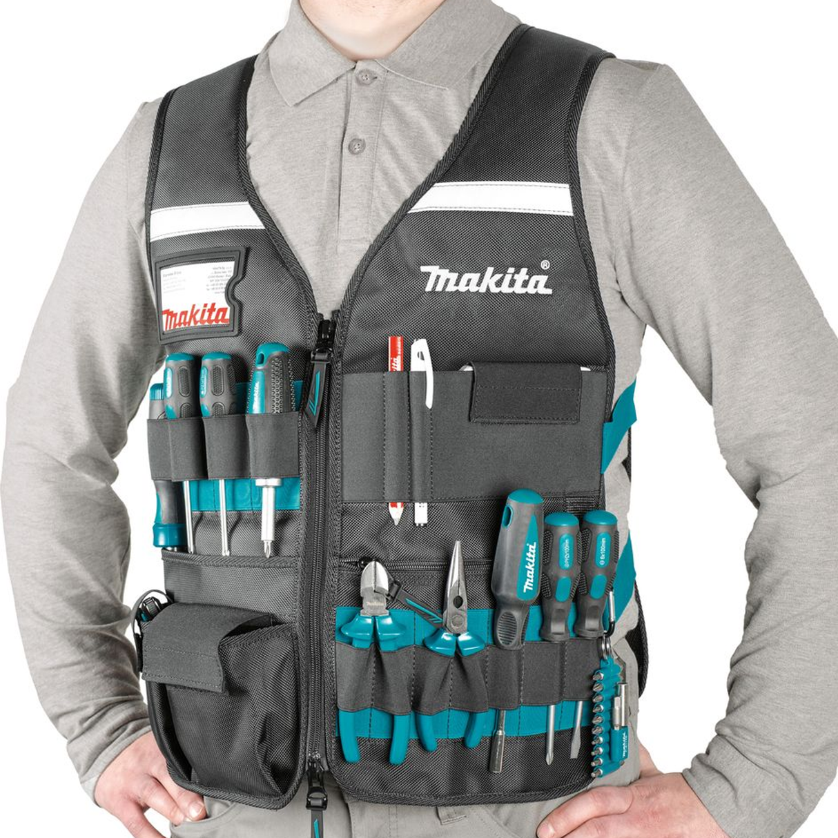 E-15609 - Werkvest Makita E-15609 met verstelbare zakken - Afbeelding 4