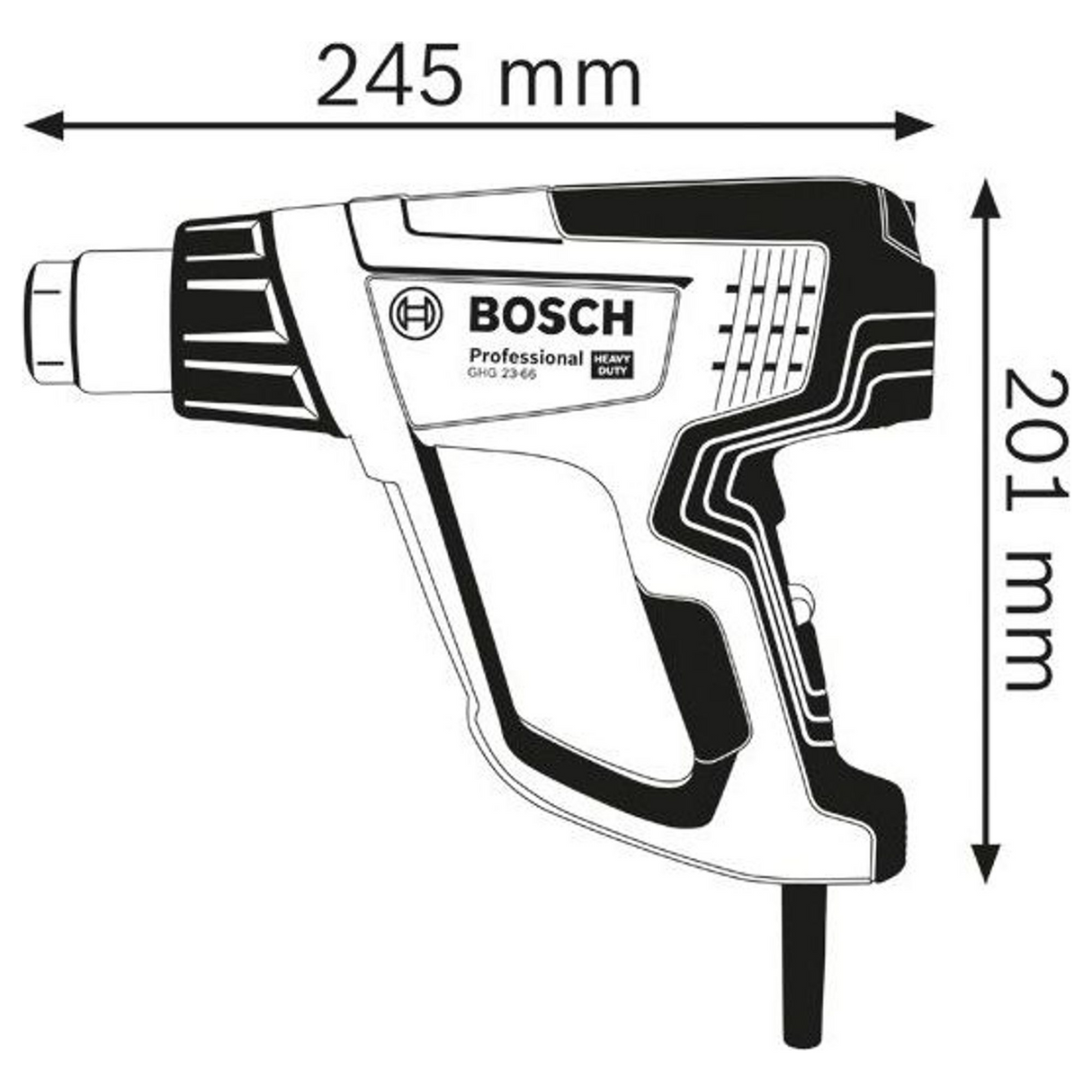 06012A6300 - Heteluchtpistool Bosch GHG 23-66 PRO 2300W - Afbeelding 22