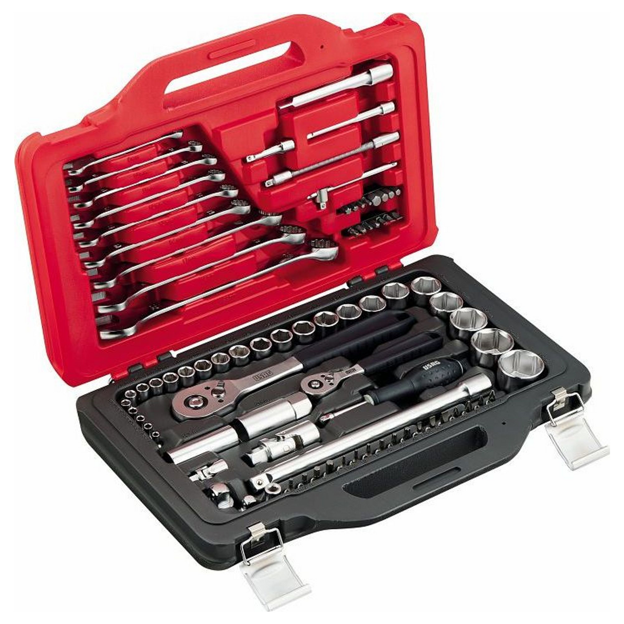 U06010030 - Assortiment doppen en sleutels USAG 601 1/4-1/2 JS82 82 stuks