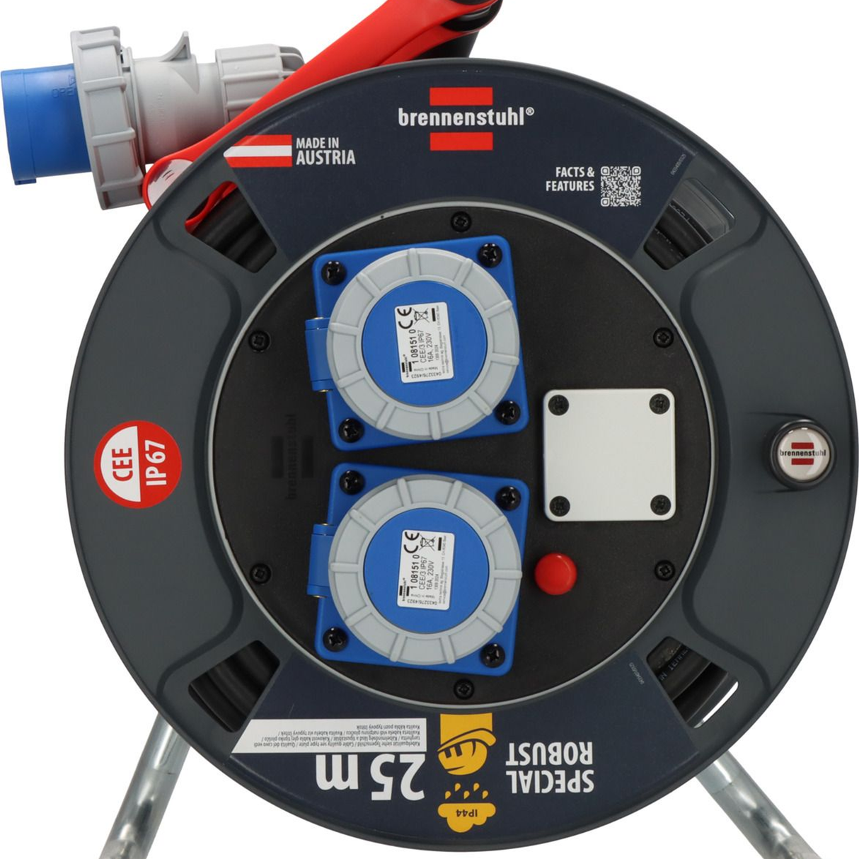 1132826 - Brennenstuhl ST 300 CEE IP67 25m Kabelhaspel - Afbeelding 2