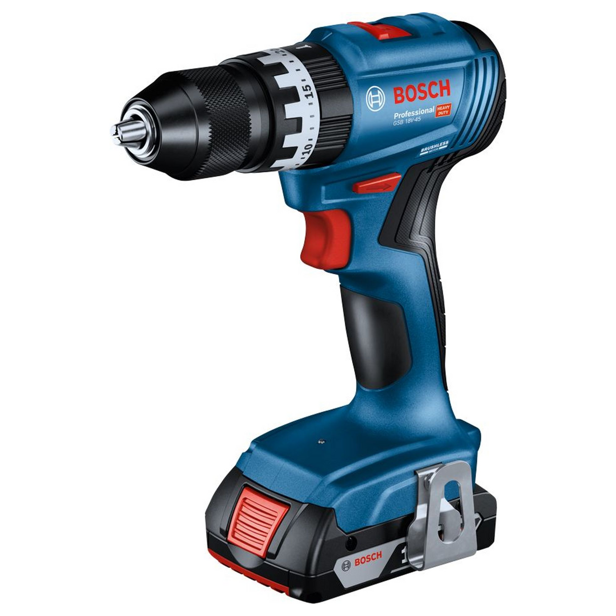 0615A5002U - Boormachine Bosch GSB 18V-45 18V 4Ah - Afbeelding 2