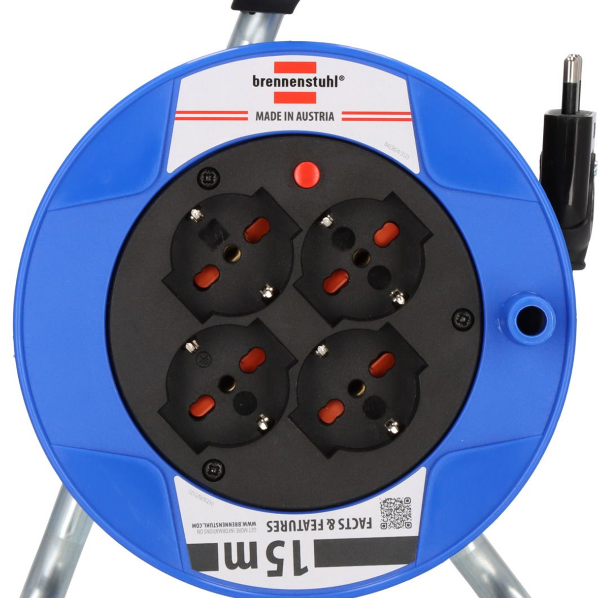 1079185 - BAT ST 180 15m 4-stopcontacten 3500W kabelhaspel - Afbeelding 2