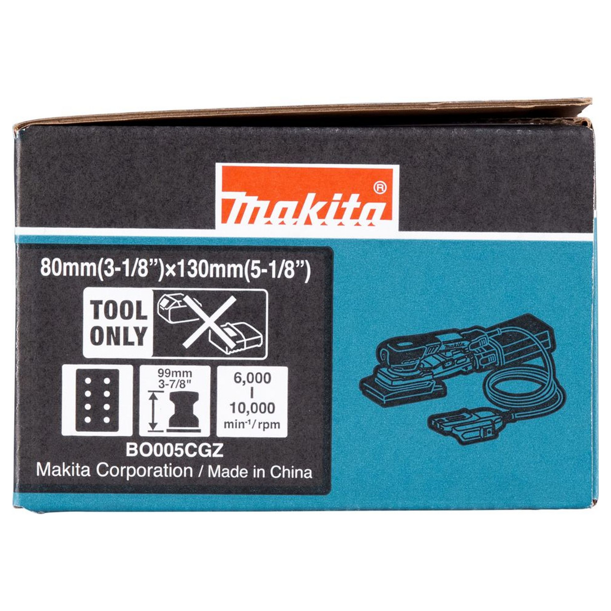 BO005CGZ - Excentrische schuurmachine Makita BO005CGZ 40V - Afbeelding 20