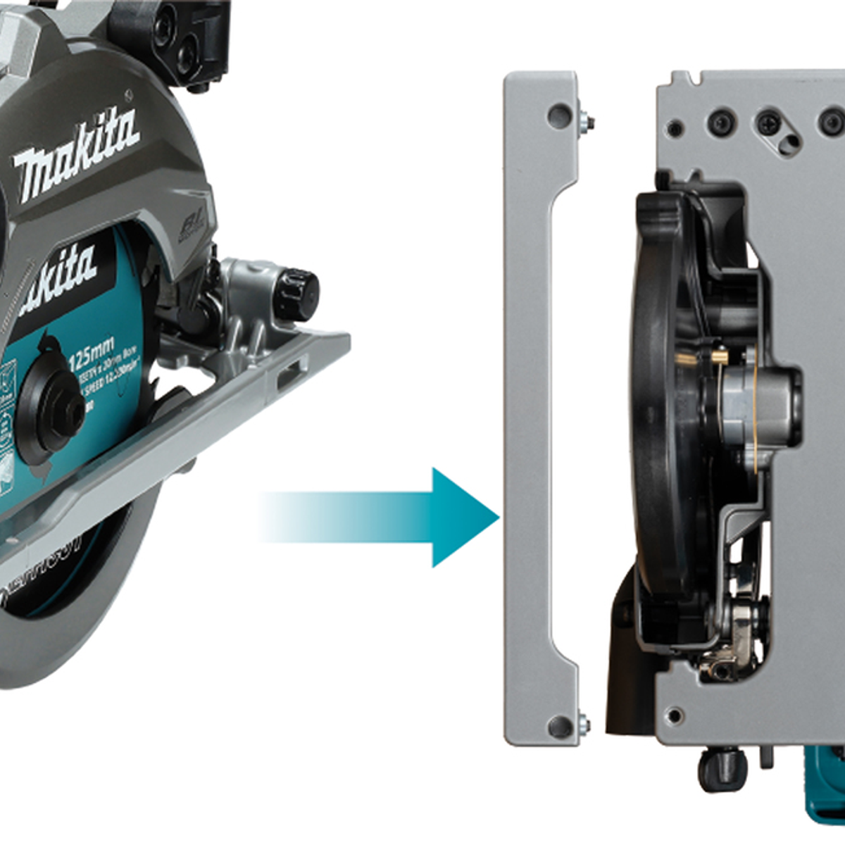 HS014GZ - Cirkelzaag Makita HS014GZ 40V XGT 125mm - Afbeelding 14