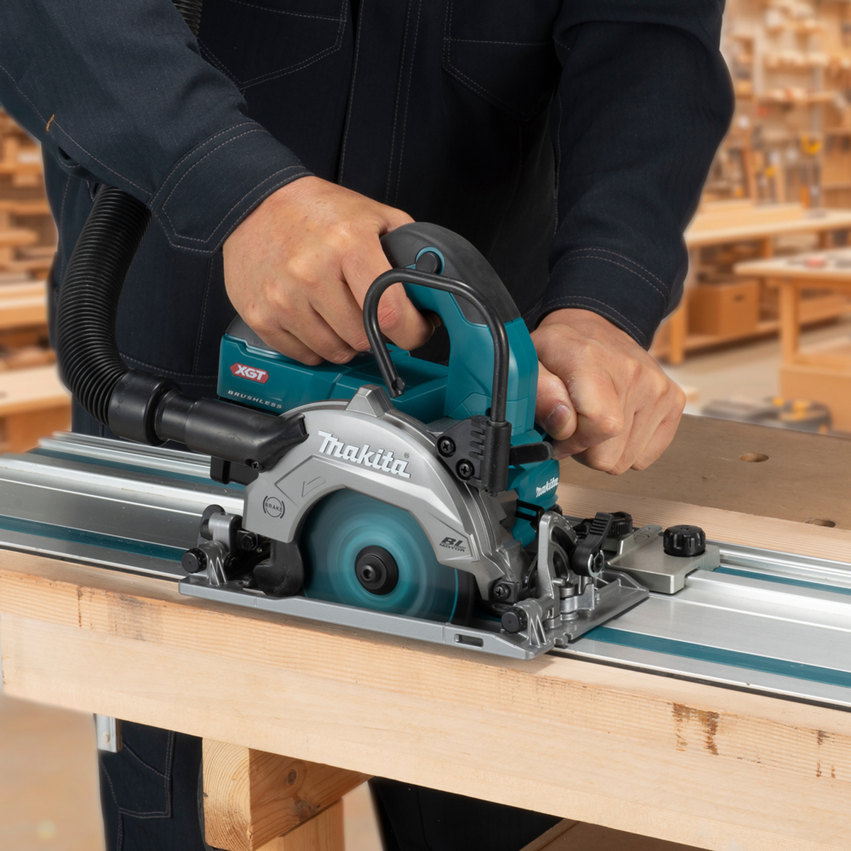 HS014GZ - Cirkelzaag Makita HS014GZ 40V XGT 125mm - Afbeelding 24
