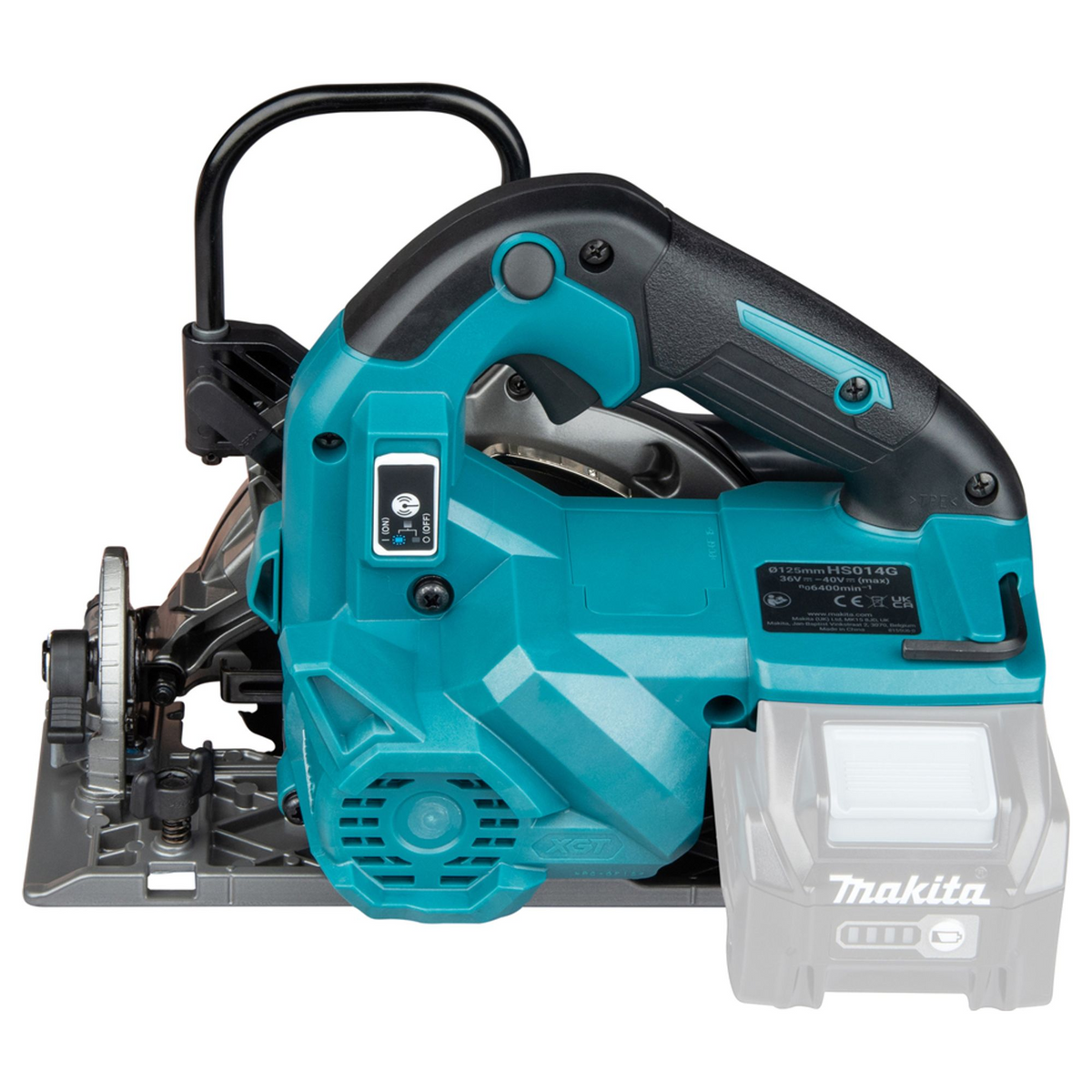 HS014GZ - Cirkelzaag Makita HS014GZ 40V XGT 125mm - Afbeelding 4