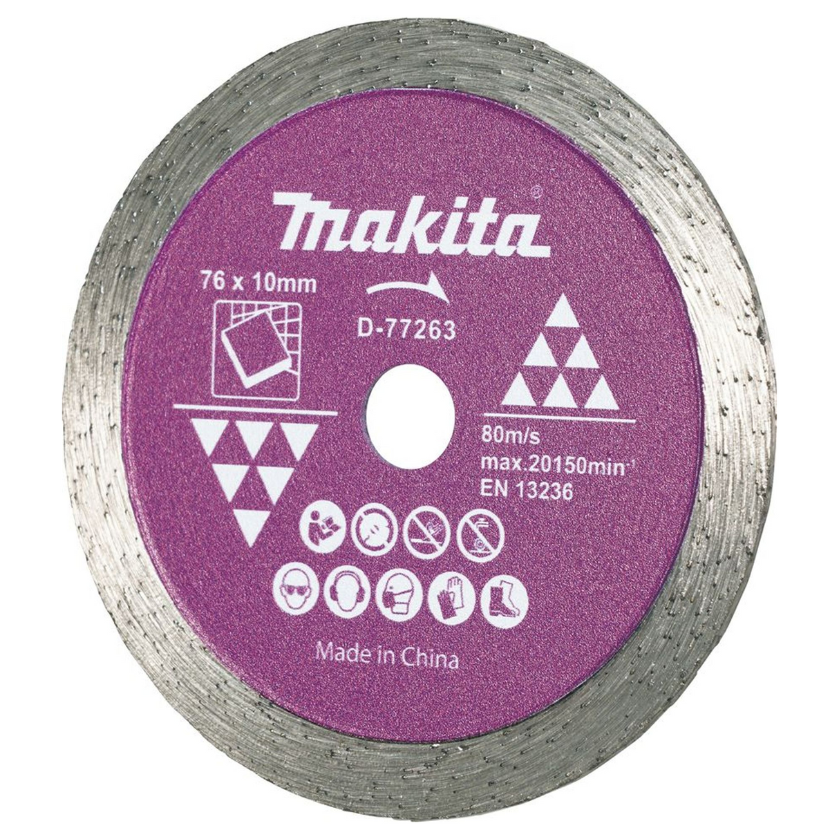 D-77263 - Diamantschijf Makita D-77263 voor tegels van 76 mm - Afbeelding 3