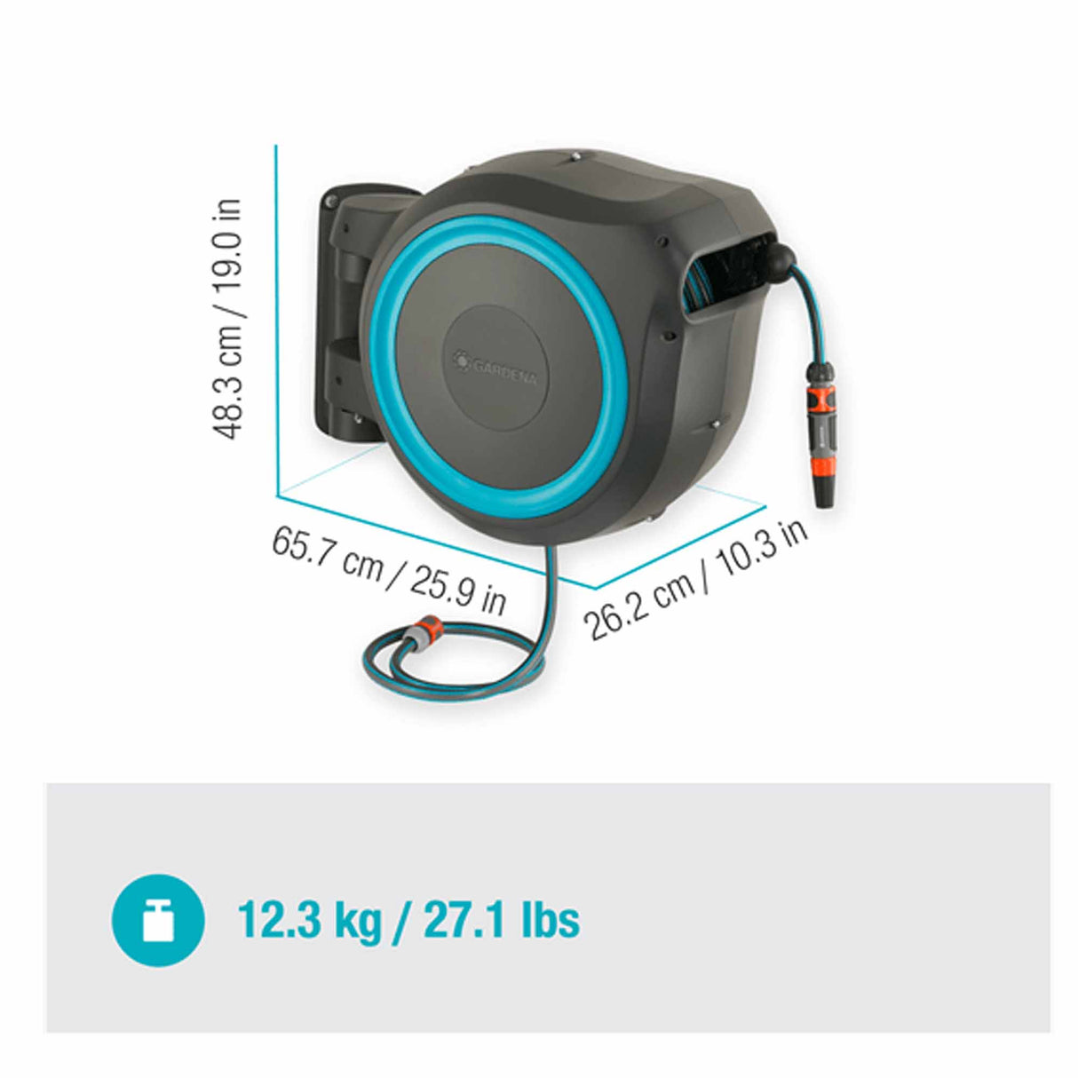 Avvolgitubo a parete Gardena RollUp L