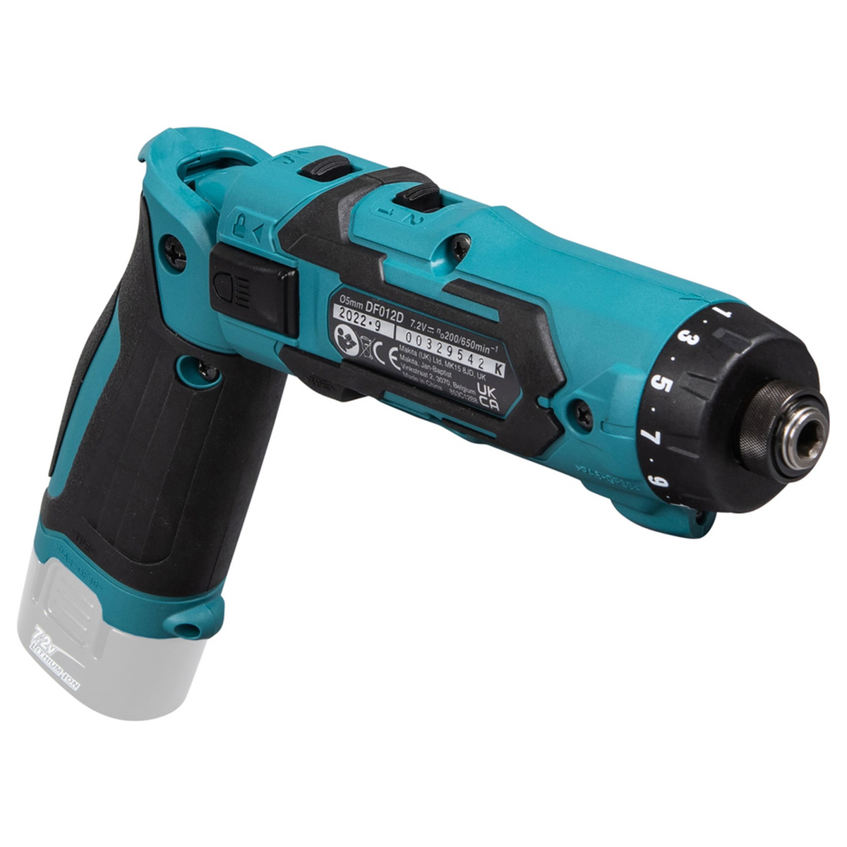 DF012DZ - Boormachine Makita DF012DZ 7.2V - Afbeelding 7