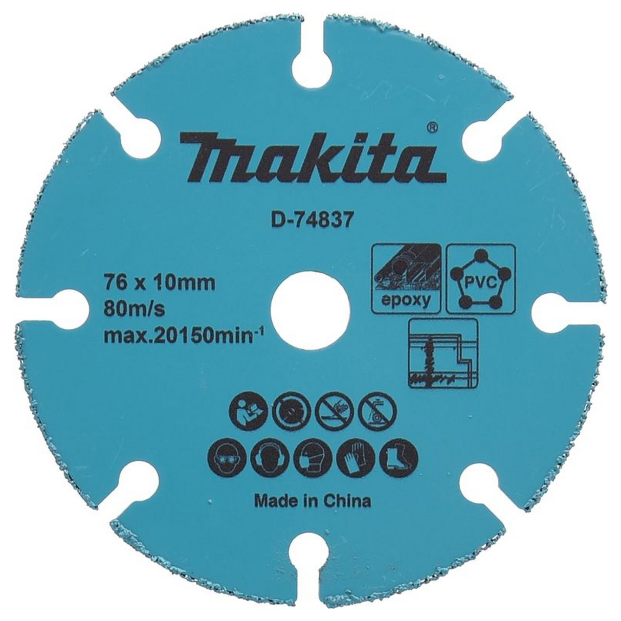 D-74837 - Snijschijf van wolfraamcarbide Makita D-74837 76x10mm - Afbeelding 2