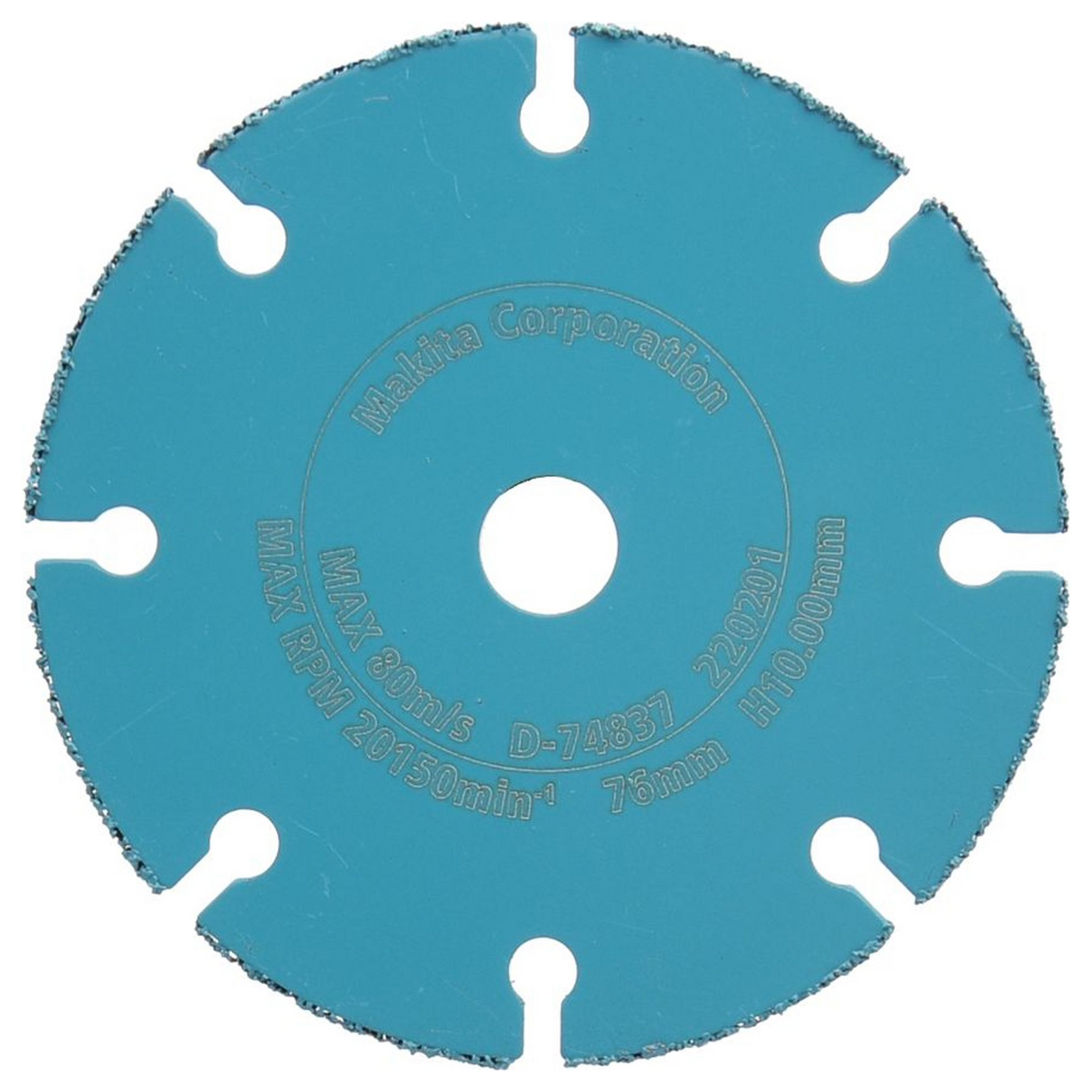 D-74837 - Snijschijf van wolfraamcarbide Makita D-74837 76x10mm - Afbeelding 3
