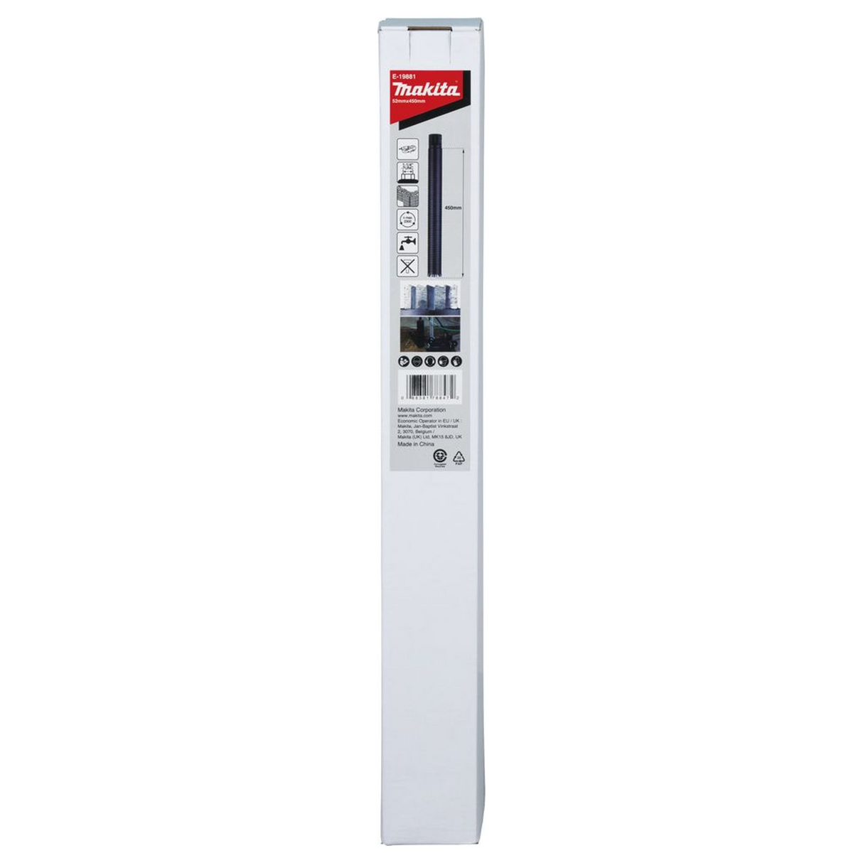E-19881 - Diamanten Kroon Makita E-19881 52x450mm Nat 1-1/4"UNC - Afbeelding 6