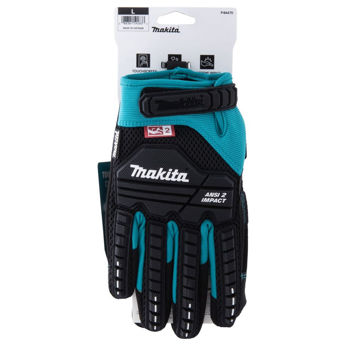 P-84470 - Handschoenen Makita P-84470 Schokbestendige sloopmaat L - Afbeelding 16