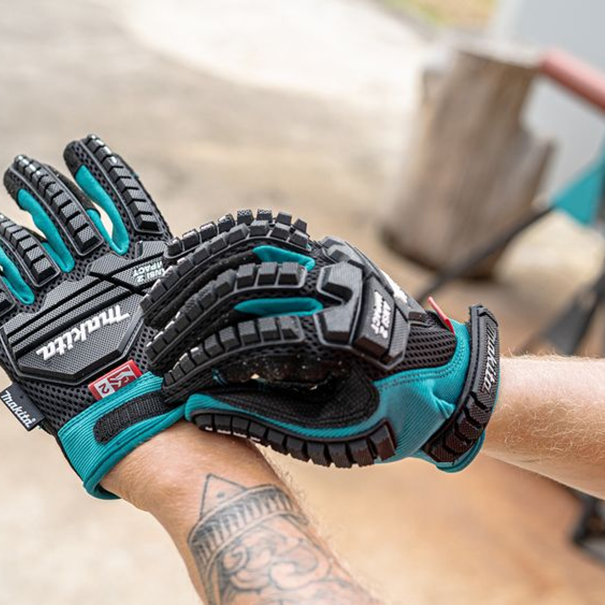 P-84470 - Handschoenen Makita P-84470 Schokbestendige sloopmaat L - Afbeelding 18