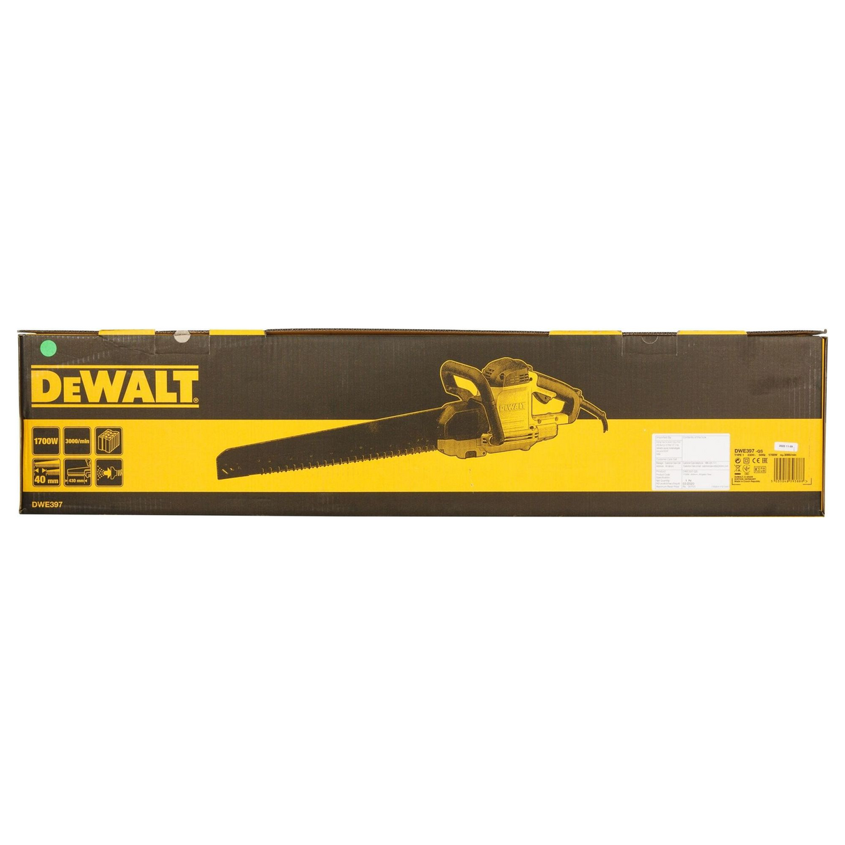 DWE397-QS - Reciprocating Saw Dewalt DWE397-QS ALLIGATOR 430mm 1700W - Afbeelding 12