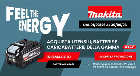 Scopri la Promozione Makita: Acquista e Ricevi Batteria XGT 40Vmax Gratis