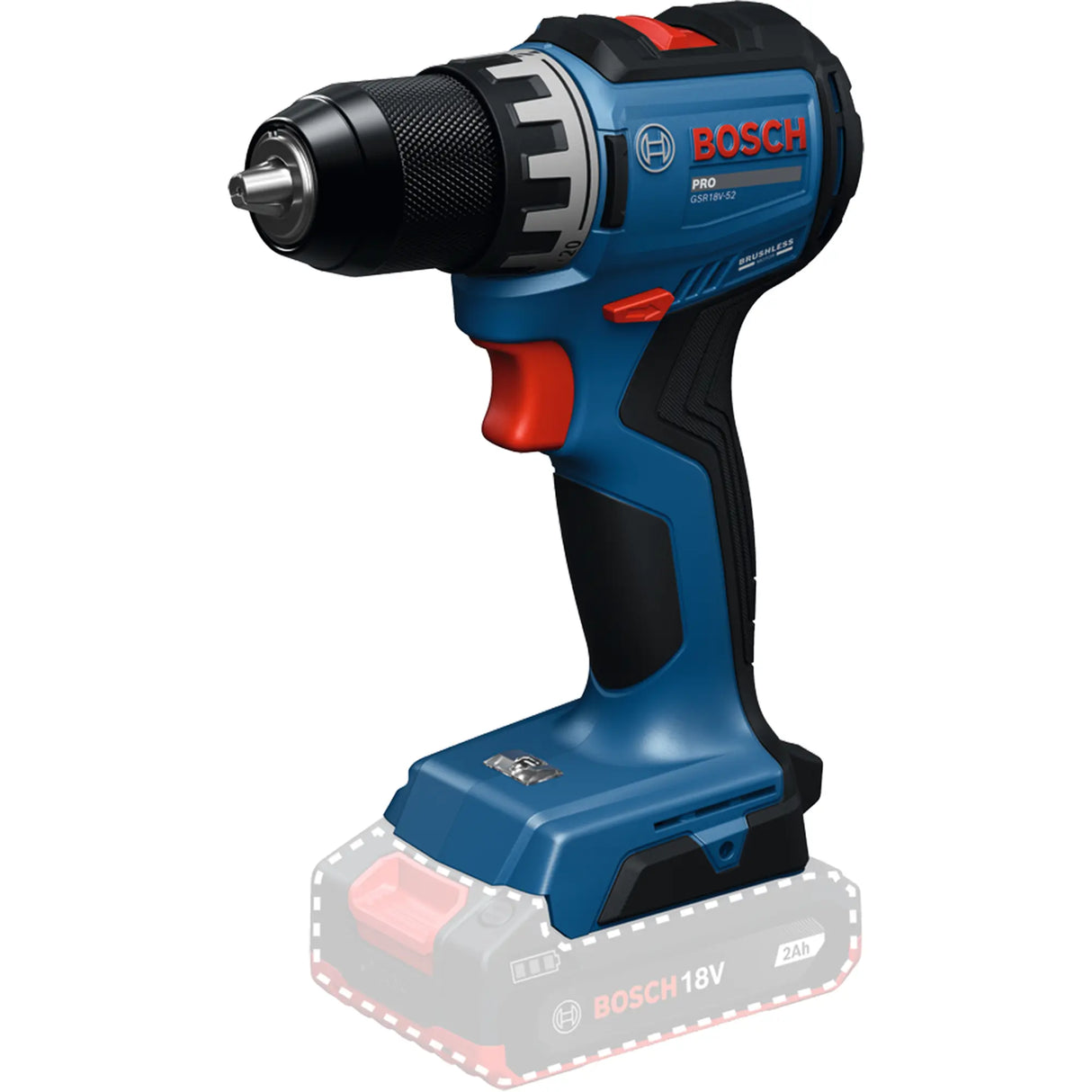 Boormachine Bosch GSR18V-52 PRO 18V 2Ah