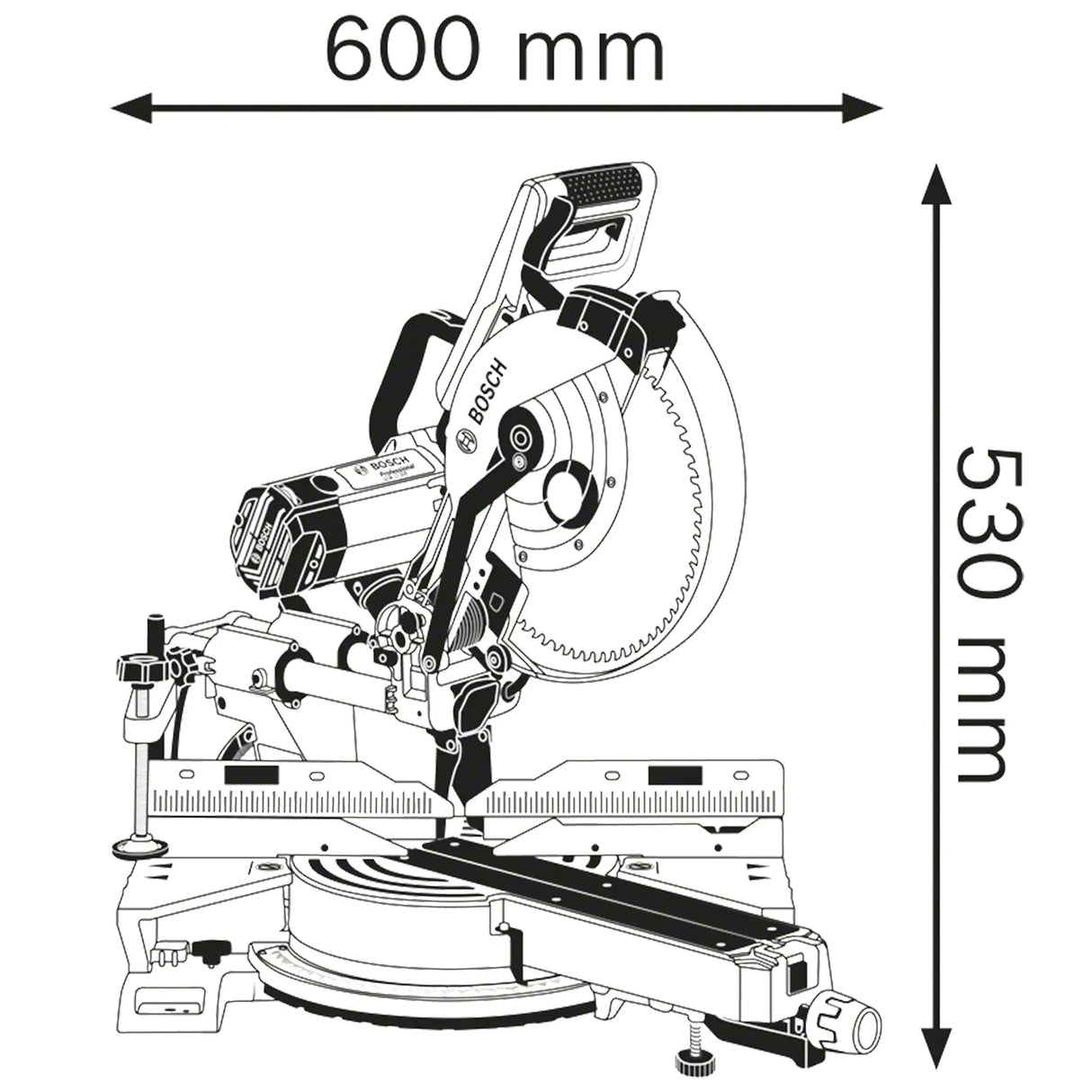 Radiaal snijmachine Bosch GCM 12 SDE