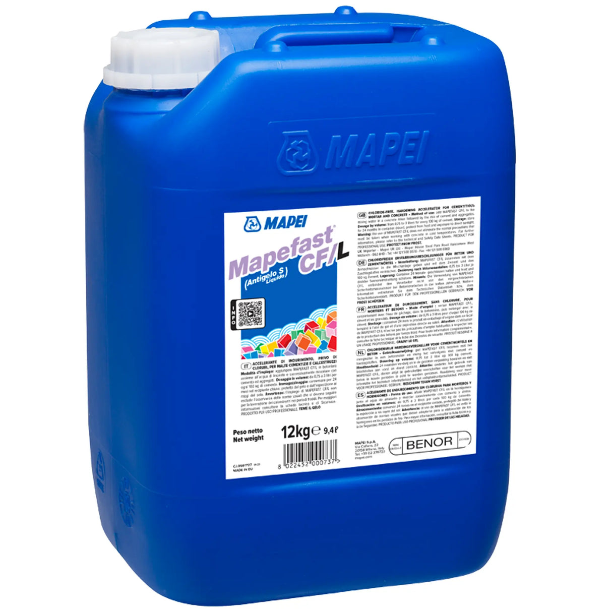 Vloeibaar antivriesmiddeladditief Mapei Mapefast CF/L 6 kg
