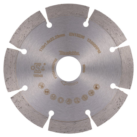 D-80070 - Gesegmenteerd diamantblad Makita D-80070 115mm - Afbeelding 3