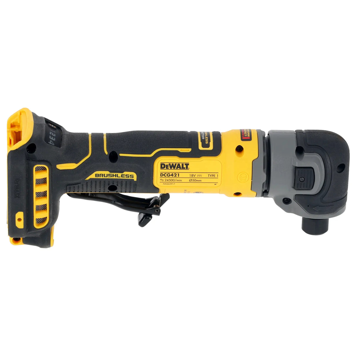 Axiale slijpmachine Dewalt DCG421N-XJ 18V