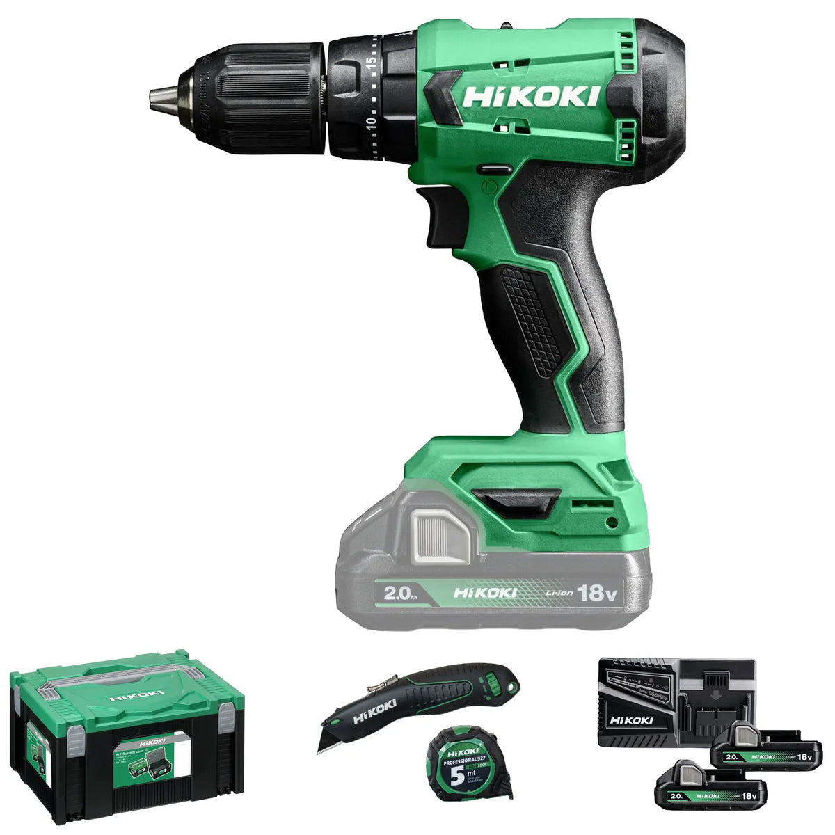 HiKOKI DV18DAWCZ 18V slagboormachine