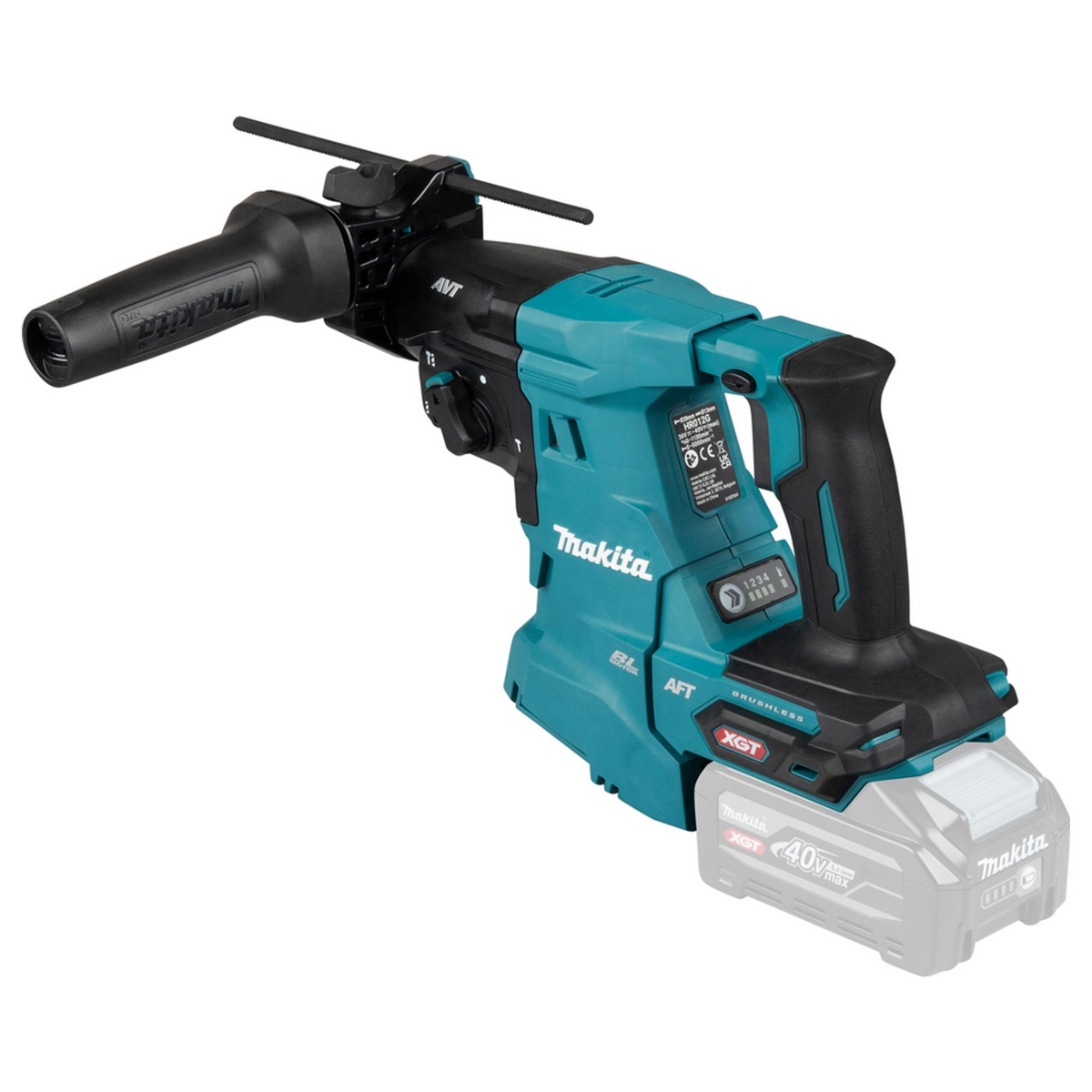 HR012GZ01 - Klopboor Makita HR012GZ01 XGT 40V SDS-Plus 28mm 3.3J - Afbeelding 3