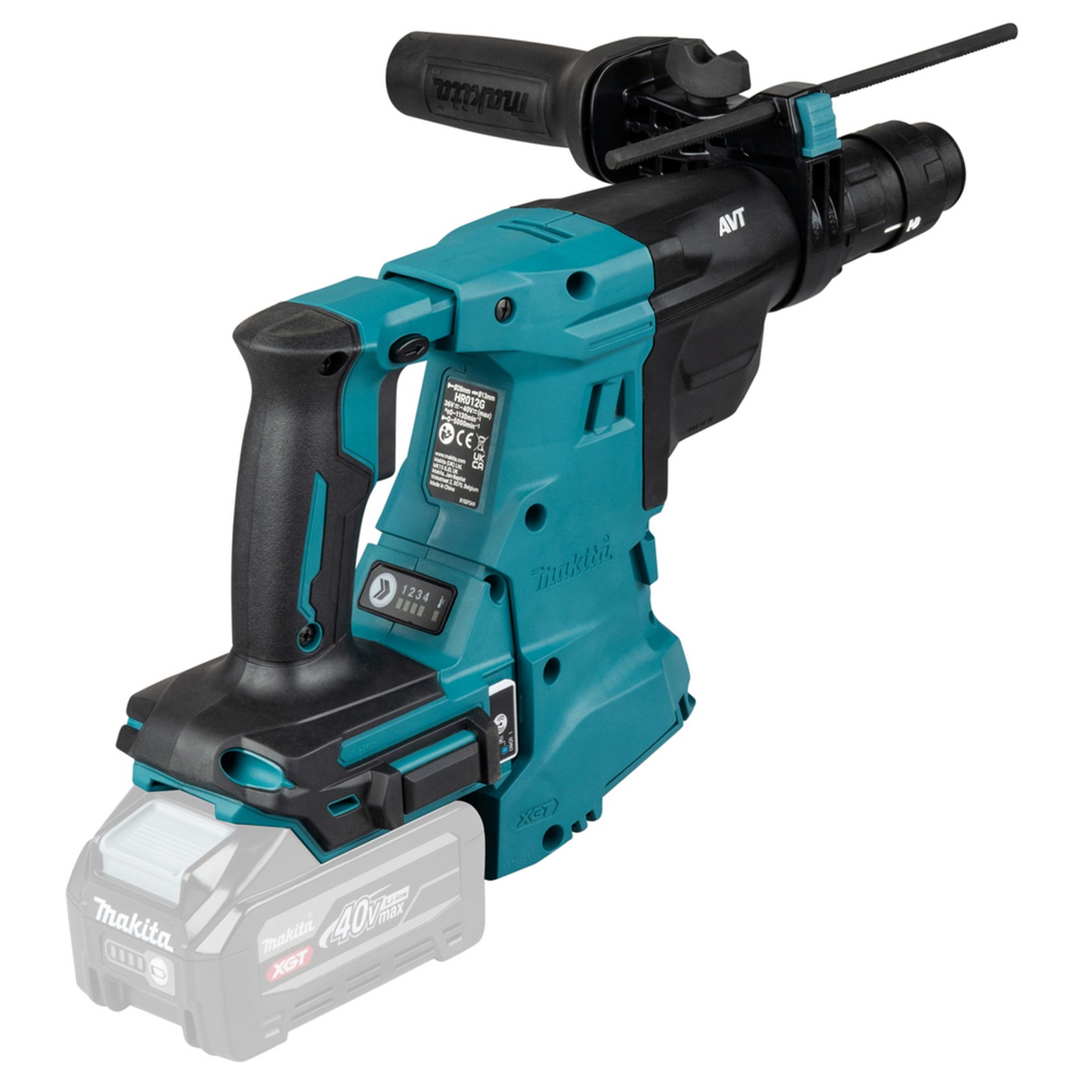 HR012GZ01 - Klopboor Makita HR012GZ01 XGT 40V SDS-Plus 28mm 3.3J - Afbeelding 5