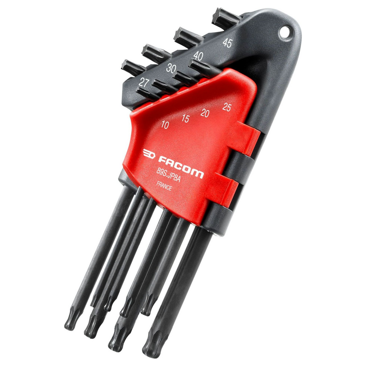 89S.JP8A - Facom 89S.JP8A 8-delige TORX-sleutelset met sleutelring