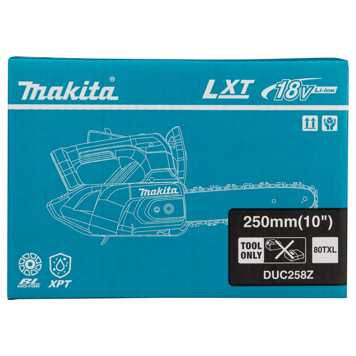 DUC258Z - Elektrische kettingzaag met bovenhandgreep Makita DUC258Z 18V - Afbeelding 20