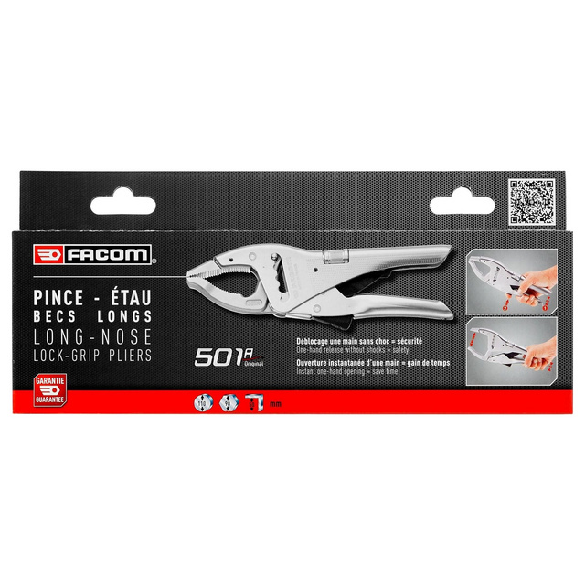 501APB - Facom 501APB 250 mm lange punttang met vergrendeling
