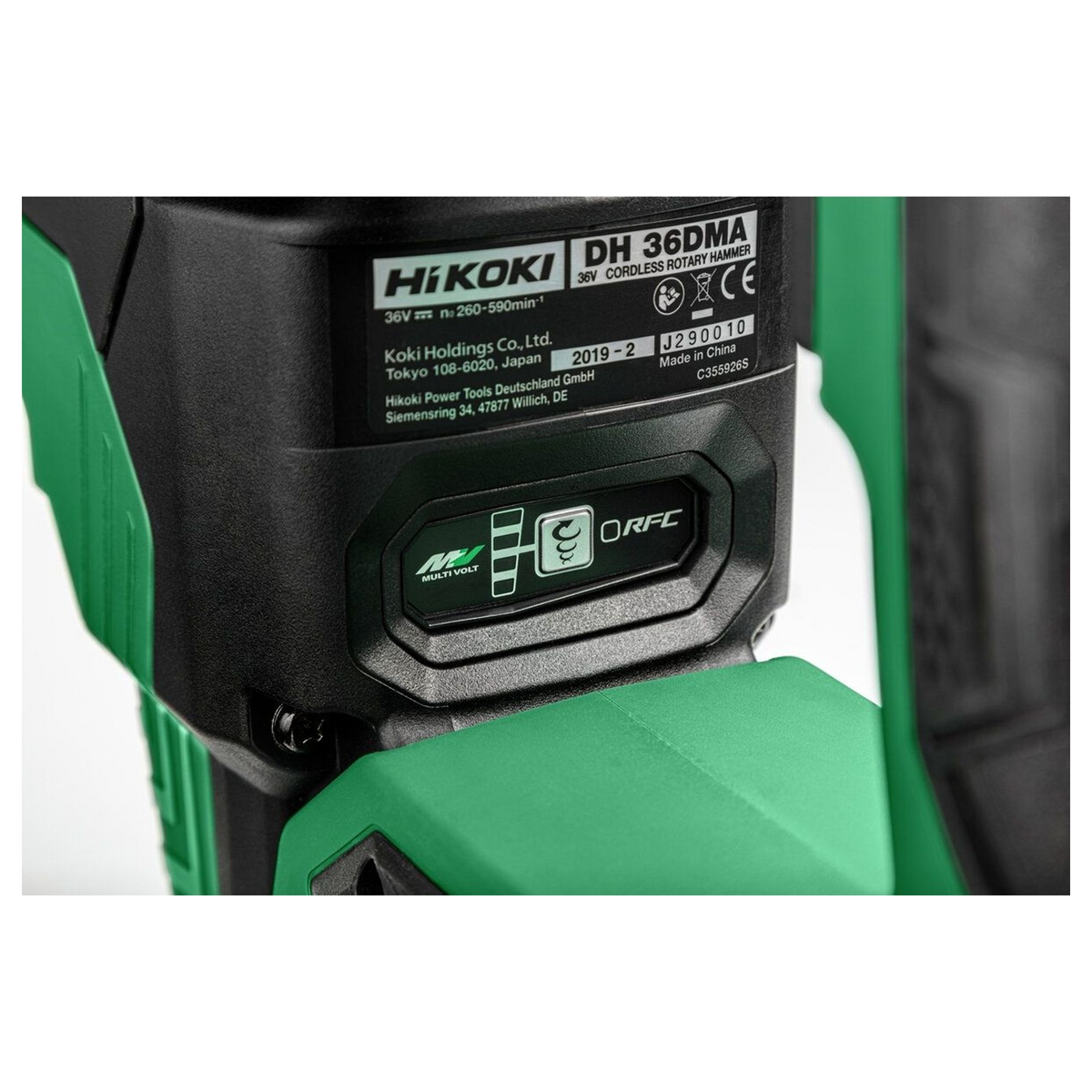 DH36DMAW2Z - HiKOKI DH36DMAW2Z SDS-Max 36V 7.1J accuklopboormachine - Afbeelding 7