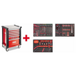U05190627 - Racekar USAG 519 RS6/3MA met assortiment auto-reparatieonderdelen