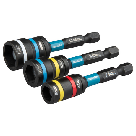 E-29826 - Impact zwarte 2-in-1 doppenset Makita E-29826 3 stuks 1/4" zeskantschacht - Afbeelding 2
