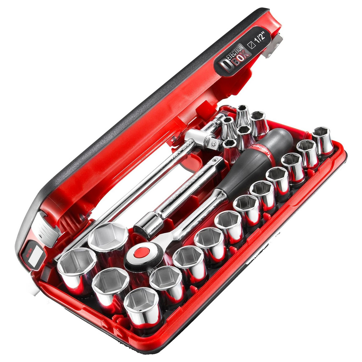 S.360DBOX4PB - Facom S.360DBOX4PB 1/2" dopsleutelset met ratel (22 stuks) - Afbeelding 3