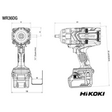 WR36DGWRZ - HiKOKI WR36DGWRZ 36V slagmoersleutel - Afbeelding 8