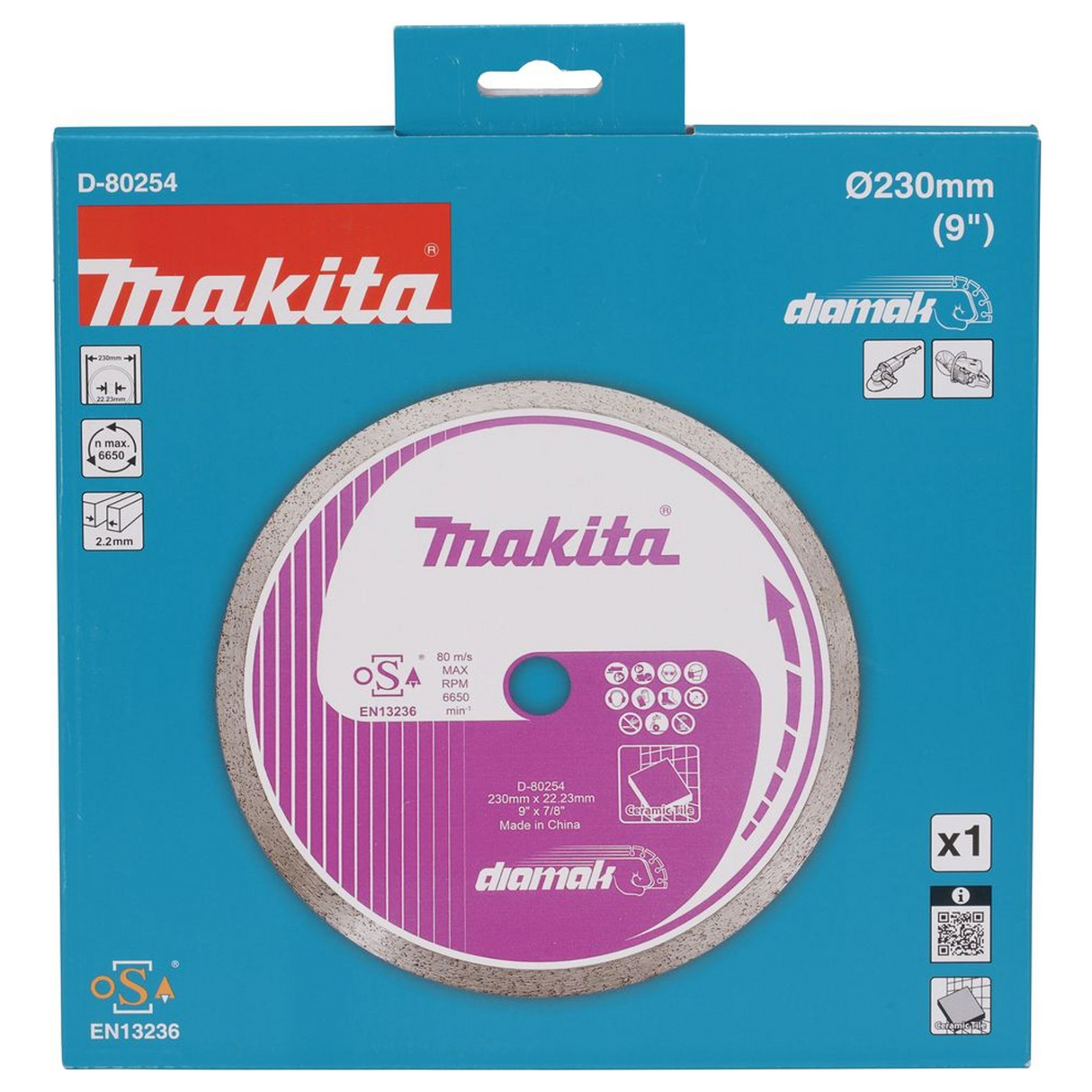 D-80254 - Disco Diamantato Makita D-80254 230mm Corona Continua - Immagine 4