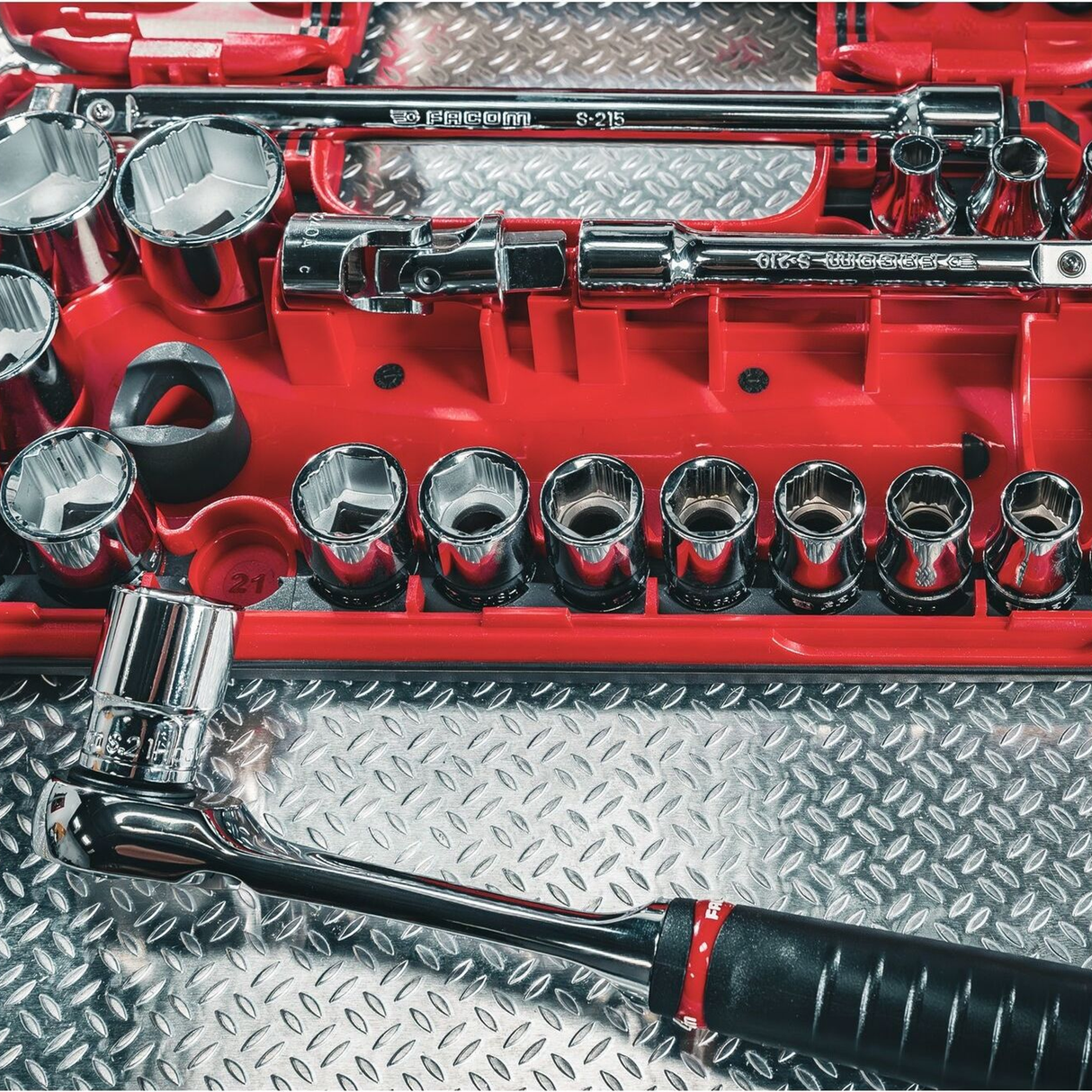SL.DBOX1GRPPB - Facom SL.DBOX1GRPPB 1/2" OGV Grip 21-delige dopsleutelset - Afbeelding 8