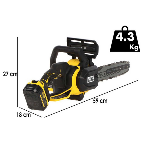 SFMCCS730M1-QW - Elektrische kettingzaag Stanley Fatmax SFMCCS730 20V 4Ah - Afbeelding 2