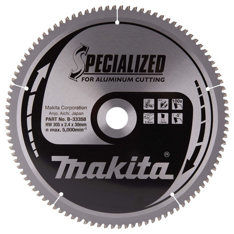 B-33358 - Gespecialiseerd TCT-mes Makita B-33358 305x30mm 100T Aluminium - Afbeelding 2